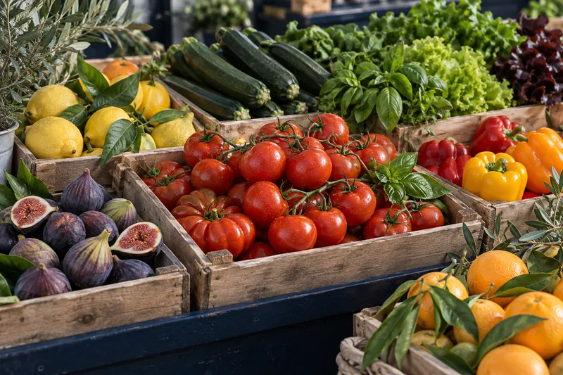 Frisches Obst und Gemüse